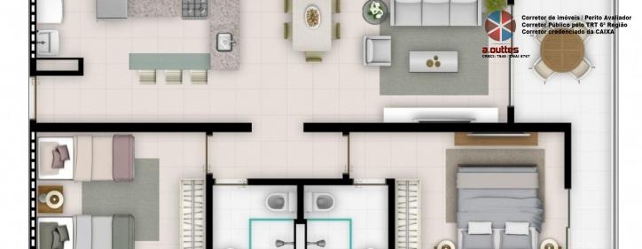 Flat/Apart Hotel, 1 quarto, 48 m² - Foto 7