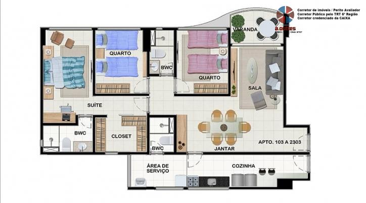 Apartamento, 3 quartos, 128 m² - Foto 14