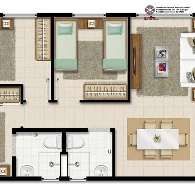 Apartamento, 3 quartos, 63 m² - Foto 7